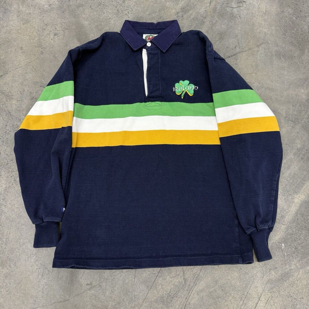 Ireland Rugby Wear Barbarian Large Navy Blue Rugby Shirt Irish